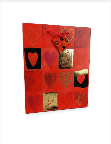 Bolsa asa estampado San Valentín