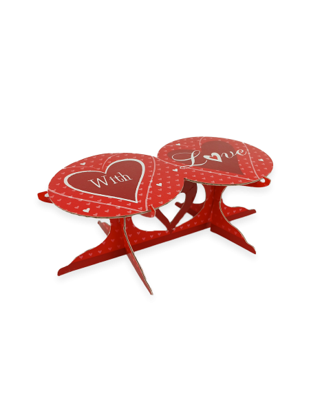 Soporte 2 cupcakes San Valentín