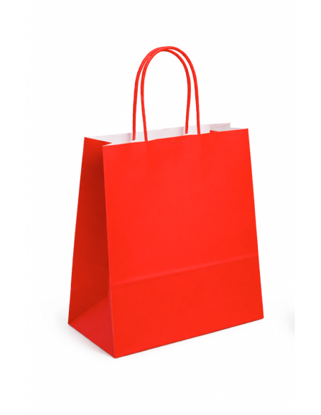 Bolsa asa retorcida 18x8x24 cm. Varios colores. 25 uds