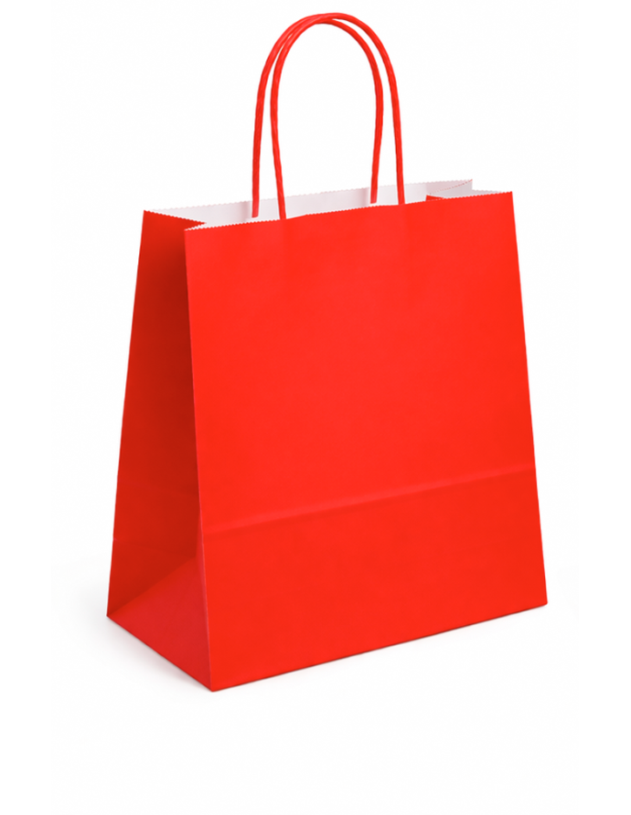 Bolsa asa retorcida 32x12x41 cm. Varios colores. 25 uds