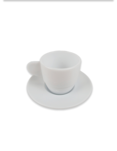 Plato para taza café blanco -Ø105mm. 6 Unid.
