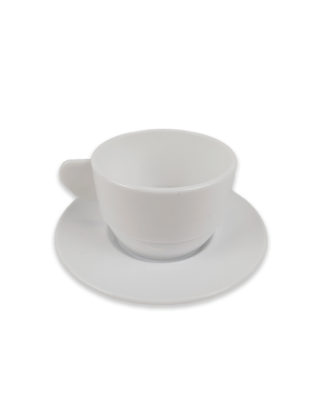 Plato para taza capuccino Blanco -Ø129mm. 6 Unid.