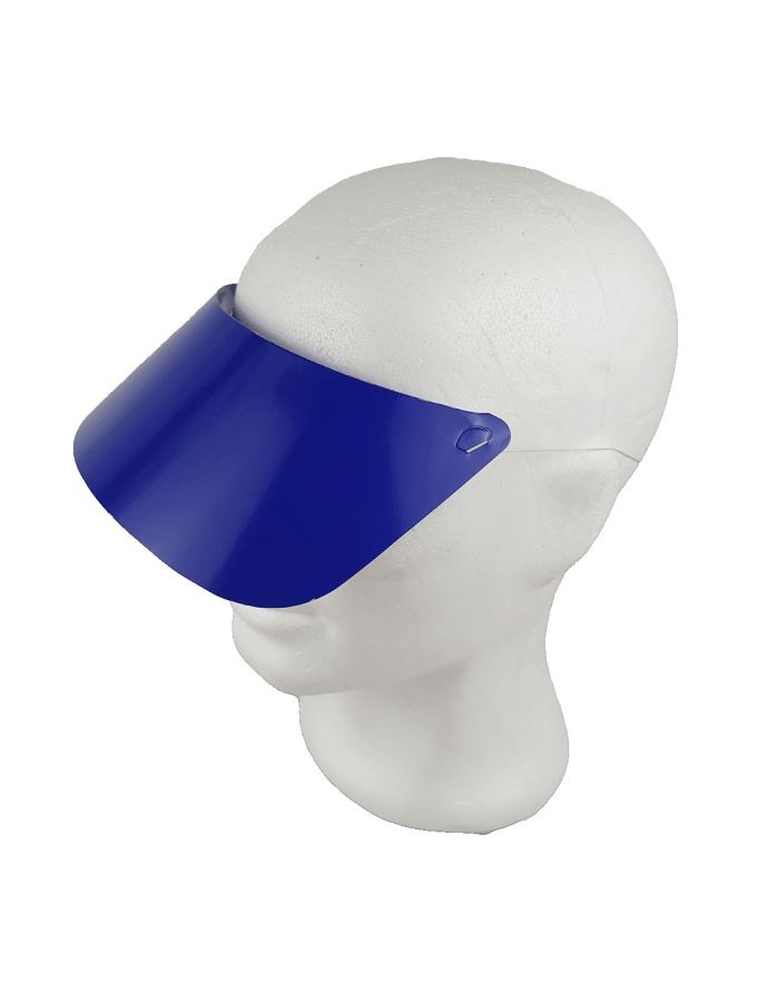 Visera cartón con elástico. Color Azul