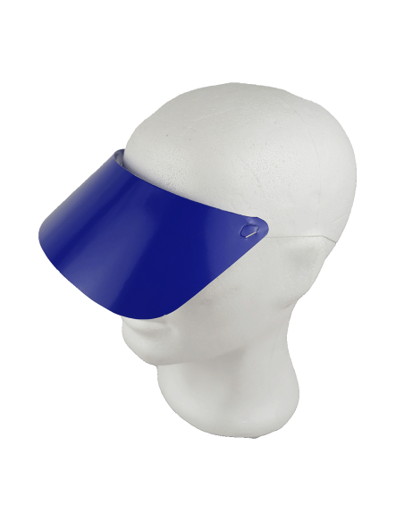 Visera cartón con elástico. Color Azul