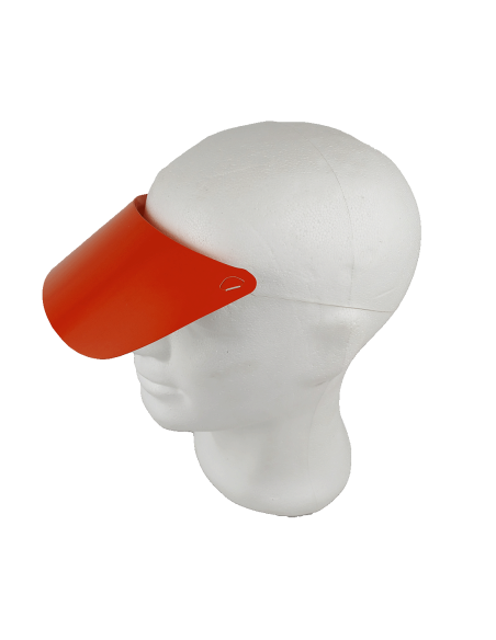 Visera cartón con elástico. Color Naranja