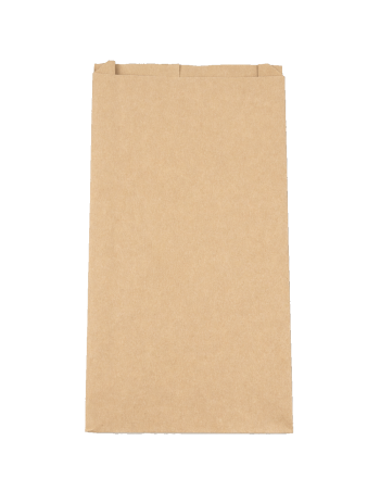 Bolsa papel reciclado Nat. 70g 24x6x42cm. 100Unid