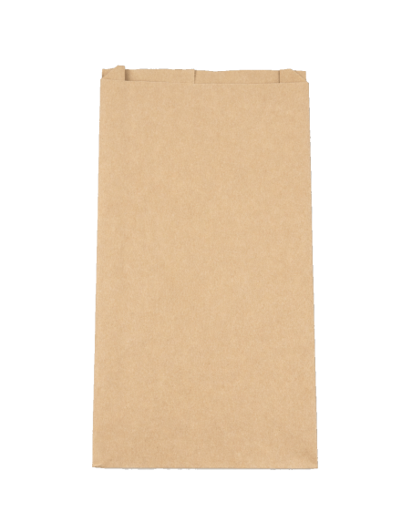 Bolsa papel reciclado Nat. 70g 24x6x42cm. 100Unid