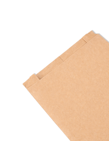 Bolsa papel reciclado Nat. 70g 24x6x42cm. 100Unid 2