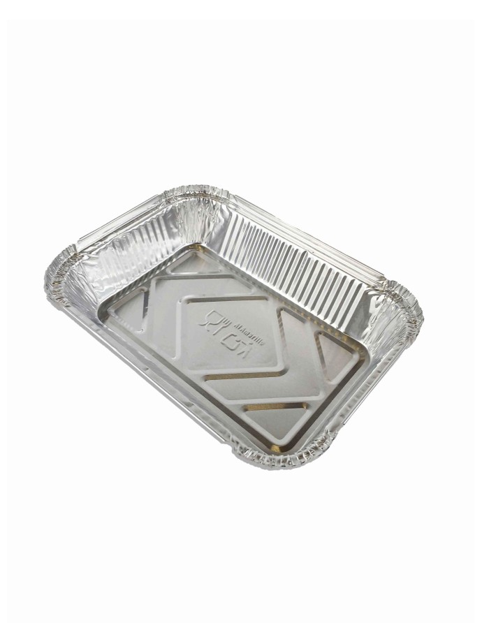 Envase Aluminio Rect .900CC. 177X114mm/H38MM 100 Unid.