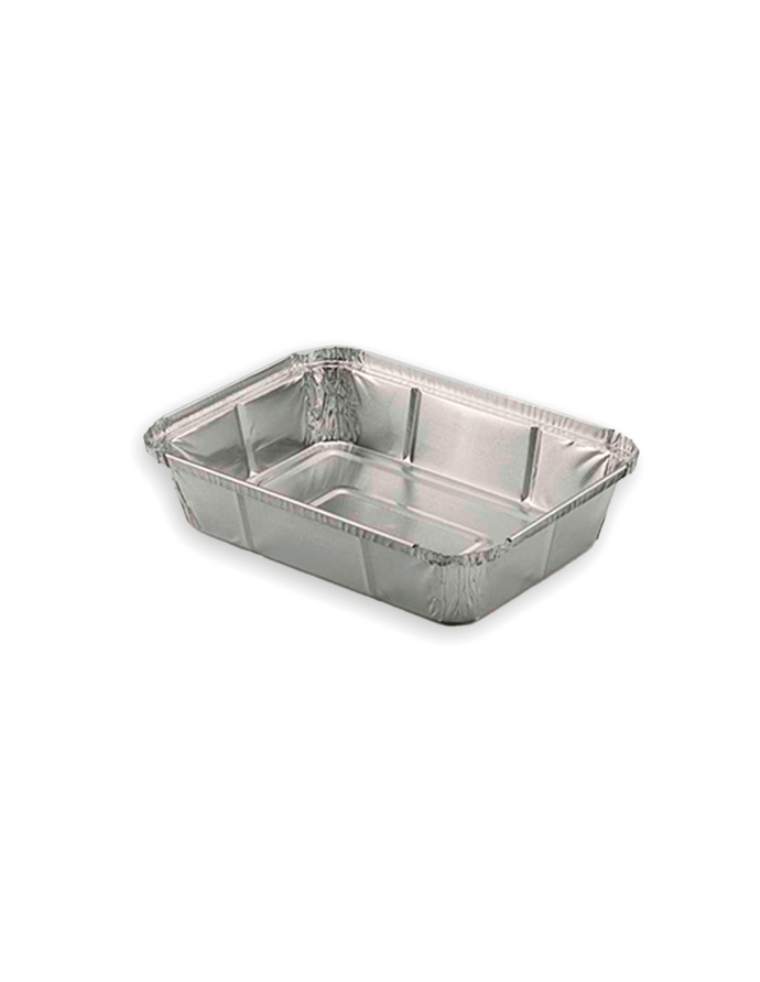 Envase Aluminio Rect. 470 CC.105X80mm/H40 100 Unid.