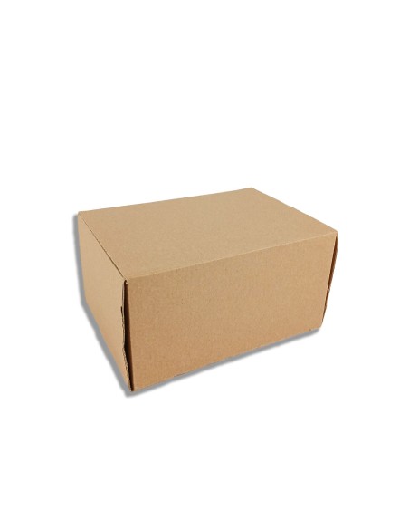 Caja de Cartón Automontable 165x126x90 mm | Pack 10 Unidades para Envíos y Embalaje