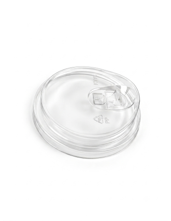 Tapa rPET Plana Strawless Ø95 mm Transparente – Pack 50 Unidades 2