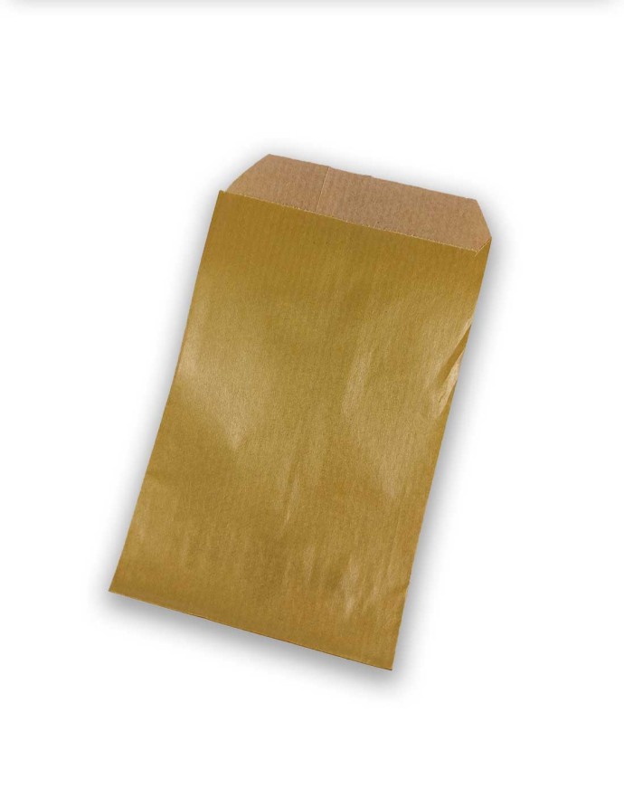 Bolsa de papel p. Oro Kraft 50g. 80X130 mm 100Unid