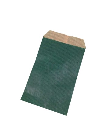 Bolsa de papel p. Verde Kraft 55g. 80X130 mm 100Unid