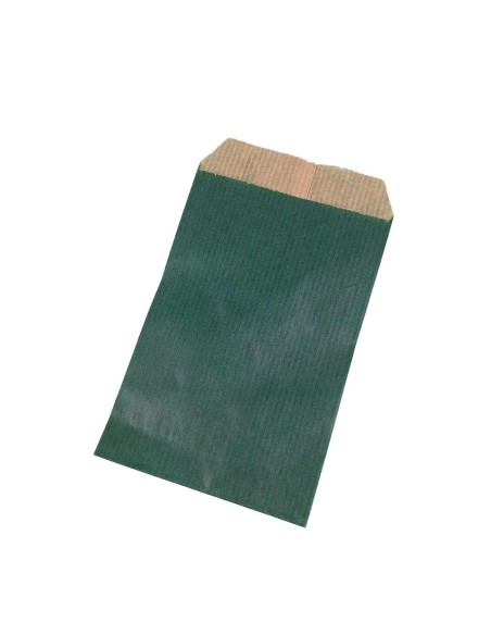 Bolsa de papel p. Verde Kraft 55g. 80X130 mm 100Unid