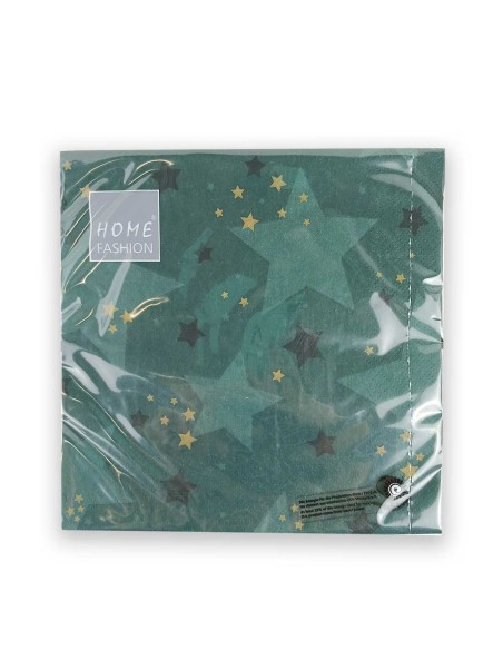 20 Servillletas Starshine Color Verde. 33X33 cm