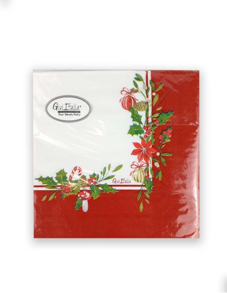 16 Servilletas Incanto di Natale 33X33 cm