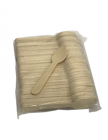 Cucharas de madera 16 cm. 100 uds