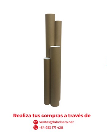 Tubo de cartón para envío 5x40 cm 10 uds