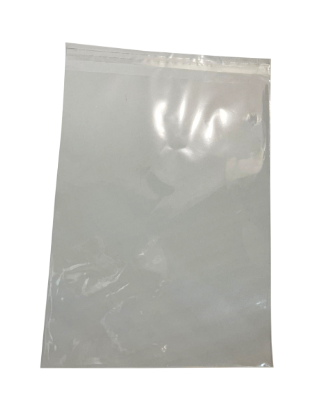 100 Bolsas Plástico Transparente Ancho-14 X Alto-26 Cm