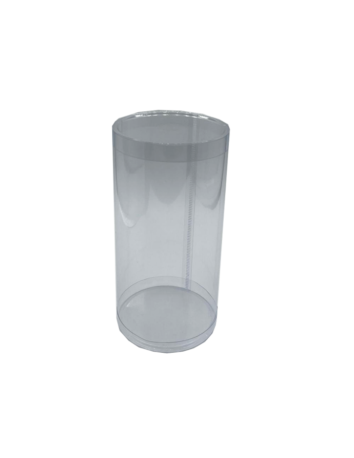 Caja cilindrica transparente PVC 250...
